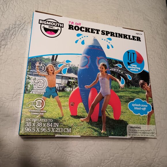 NEW BigMouth 7' Outdoor Giant Rocket Sprinkler - Picture 5 of 7